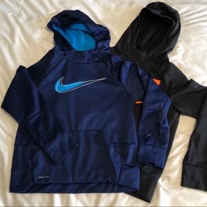 Set of two Nike DriFit Boys Hoodies Medium